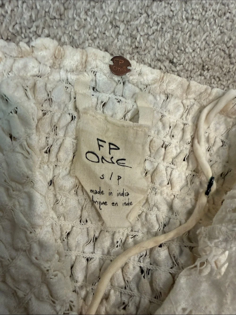 Free People White Lace Bralette